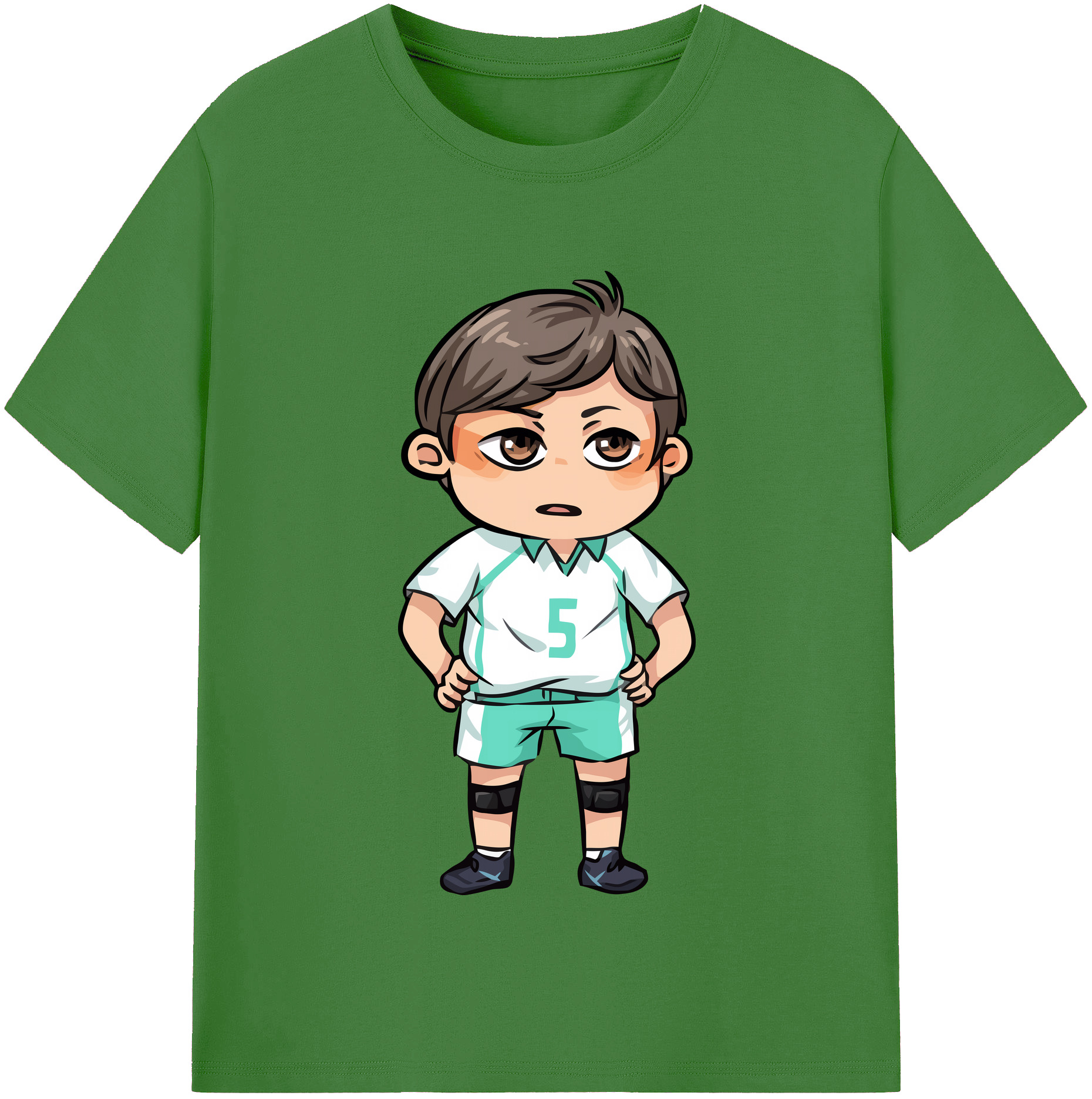（画像用） ハイキュー!! Haikyu!! レディースカジュアルプリントTシャツ（綿100％）